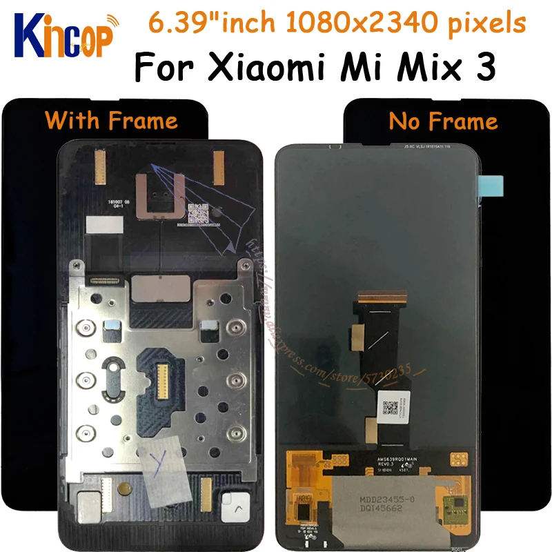 ЖК-дисплей с сенсорным экраном и дигитайзером в сборе рамкой для Xiaomi Mi Mix 3