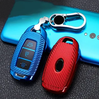 

TPU car key case for Hyundai i30 Ix35 KONA Encino Solaris Azera Grandeur Ig Accent Santa Fe Palisade Key Cover Case Ring