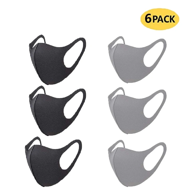 

6 Pcs Face Mask Unisex Mouth Mask Dust Mask Anti Pollution Mask Reusable Cotton Breathable Ear Loop Face Dust Mask for Cycling C