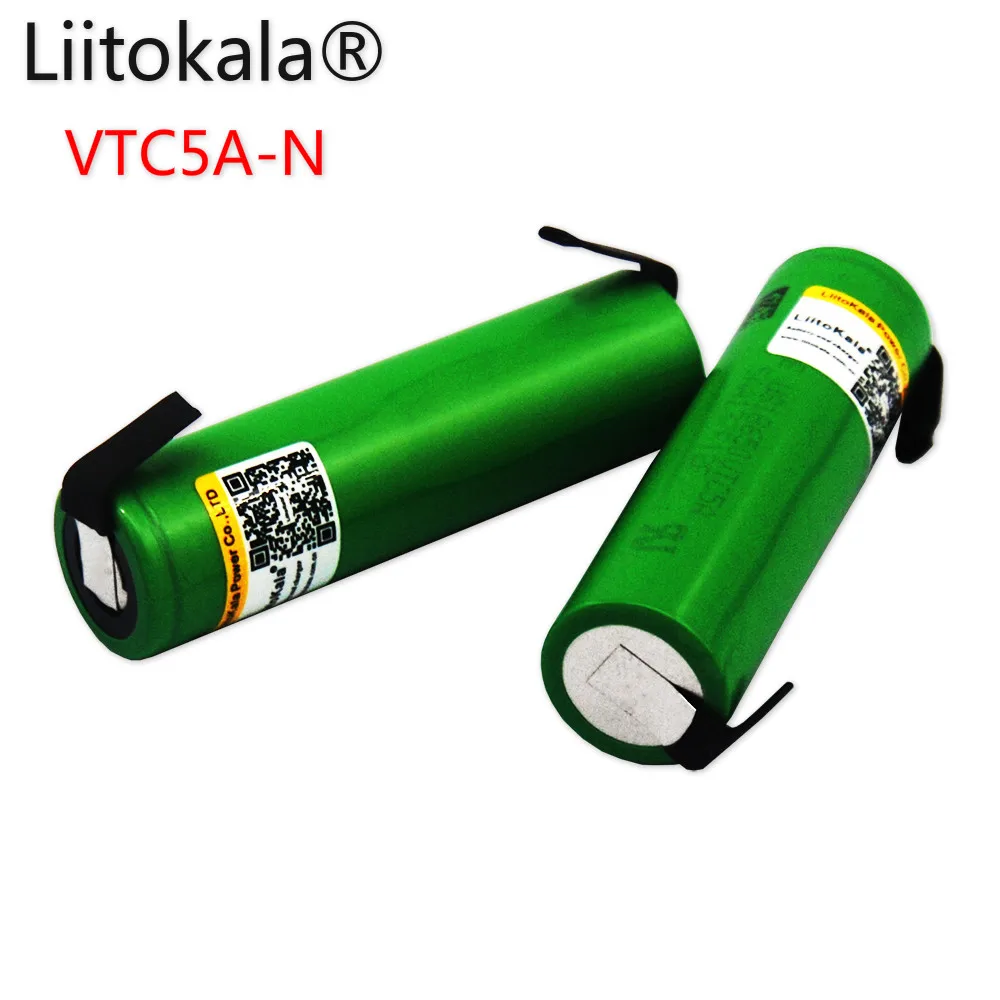 Liitokala оригинальный аккумулятор 18650 VTC5A 2600 мАч 3 6 В Высокая разрядка 40A литий-ионный