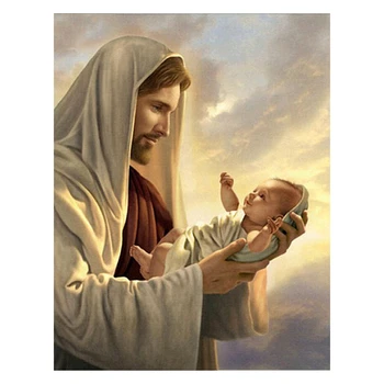 

Diamond Embroidery DIY Diamond Painting Baby in the hands of Jesus Diamond Painting Cross Stitch Rhinestone Mosaic