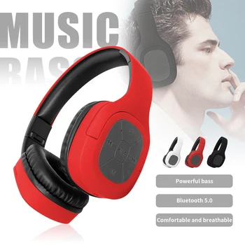 

New Bluetooth Headset Wireless Headphones Foldable Stereo Headphone Gaming Earphones With Microphone For PC Mobile Phone Mp3