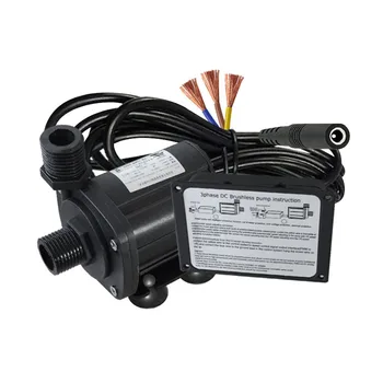 

High Lift Mini Water Pump 15M Head Max Booster Water Pump Long Lifetime Brushless Motor DC12V/24V 3 Phase Amphibious