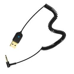 Receptor inalámbrico portátil para coche, dispositivo de Audio con USB 5,0, 3,5mm, AUX, estéreo, Hifi, transmisor de altavoz para automóvil