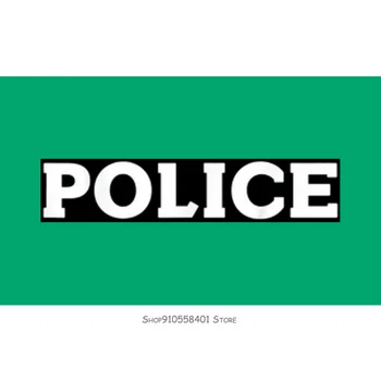 

DIY Police Officer Cop Policeman Halloween Party Costume Tee Flag Washable Reusable Flag Cotton