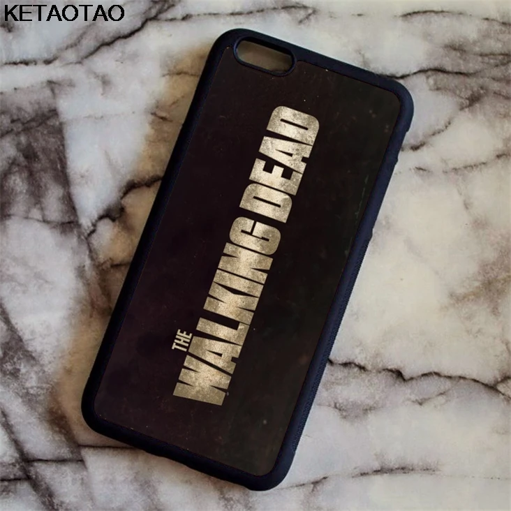 Темно-серый Чехол для телефона KETAOTAO Nuovo The Walking Dead s для iPhone 4S SE 5C 5S 6S 7 8 Plus X XS XR 11 Pro Чехол из мягкого ТПУ резины и силикона - Цвет: Темно-серый