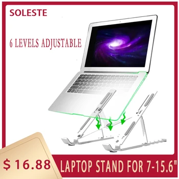 

Adjustable Foldable Aluminum Laptop Stand For 7-15.6inch Macbook Pro Air Desktop Notebook Holder Desk Laptop Stand Style Height