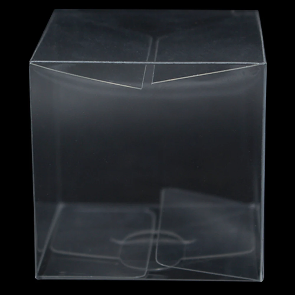 

15Pcs/Lot 13*13*13cm 5.11"x5.11"x5.11" Transparent PVC Plastic Clear Poly Display Box For Event Gift Cosmetics Packacage Boxes