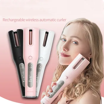 

Wireless Automatic Curler Magic Curler Wireless Curling Iron LCD Screen Ceramic Heating Anti-scalding Wave Curler Hair Curler