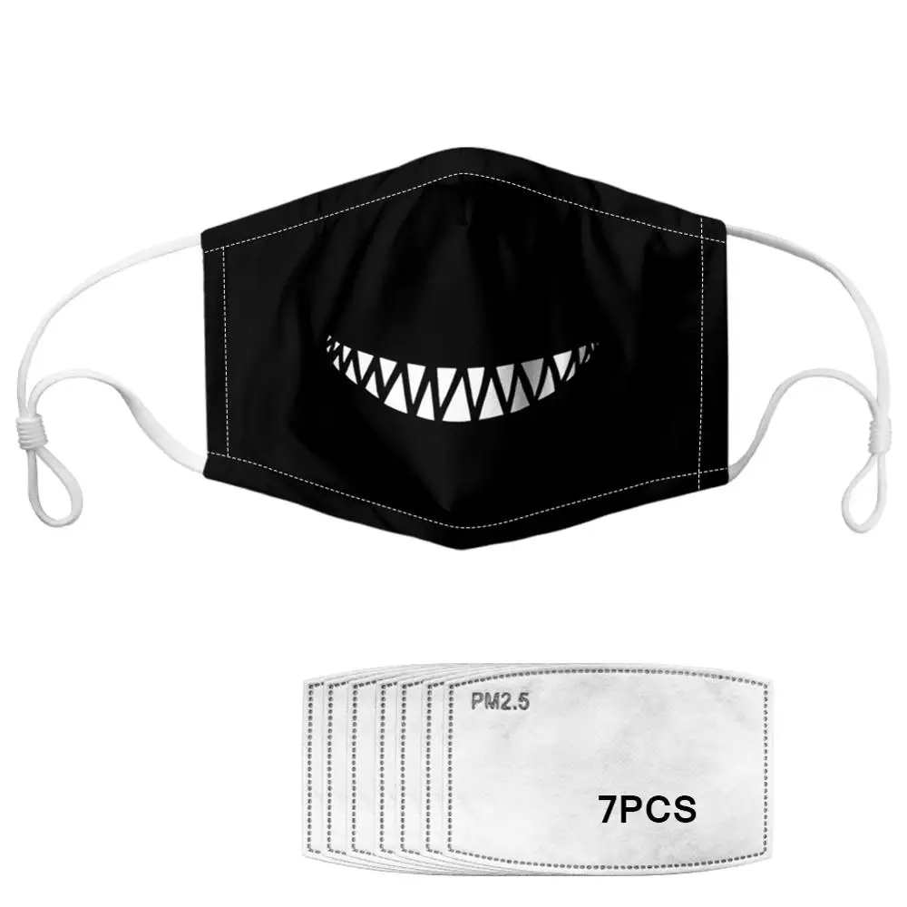 

Adult customizable masks with 7 filters, dustproof and antifog, reusable, washable masks, breathable masks