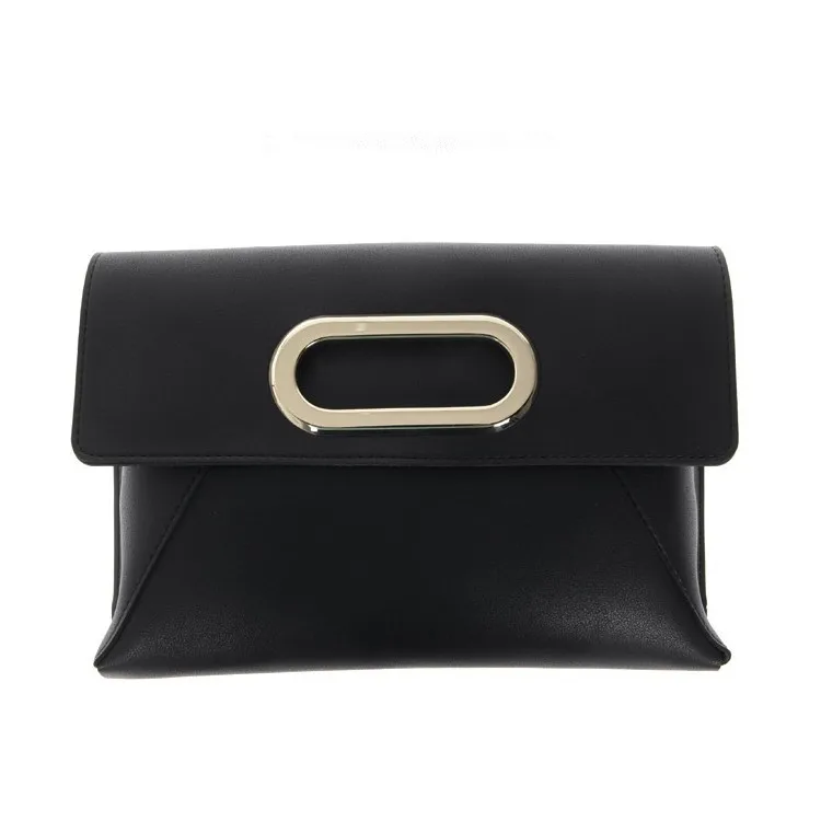 Черный Day clutches party bag women large big envelope handbag new crossboday bag beige black - Цвет: Черный