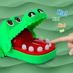 C rocodile brinquedo clássico boca dentista b ite dedo família jogo crianças brinquedo crocodilo boca dente mordida mão dedo