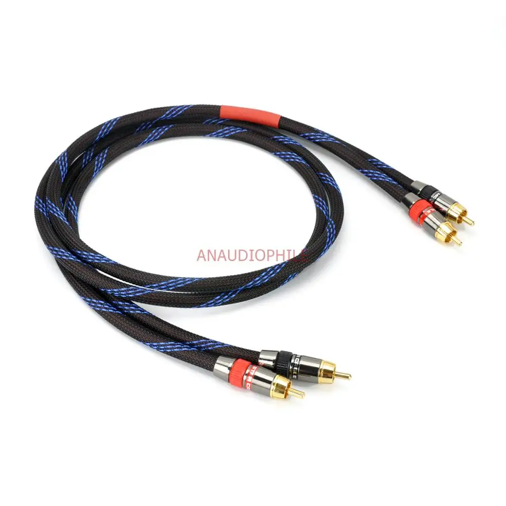 HiFi RCA Interconnect Audio Cable Quality 2 RCA Male To 2 RCA Male OFC Interconnect Cable Preamp Power Amplifier HiFi RCA Interconnect Audio Cable Quality 2 RCA Male To 2 RCA Male OFC Interconnect Cable Preamp Power Amplifier