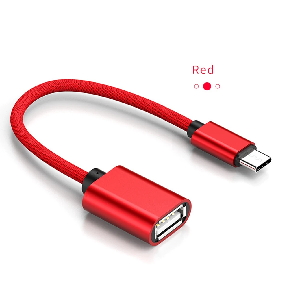 OTG адаптер usb-кабель OTG type C к USB адаптер OTG Быстрая зарядка конвертер передачи данных MicroUSB OTG для samsung Xiaomi huawei - Цвет: Type C OTG