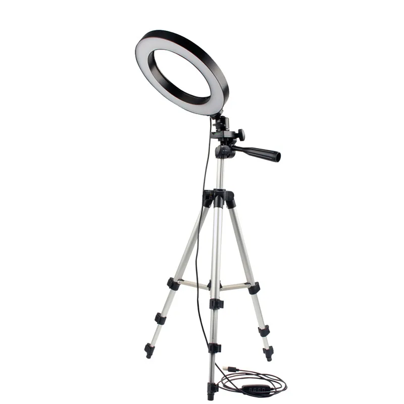 Dimmable-LED-Studio-Camera-Ring-Light-Photo-Mobile-Phone-Video-Annular-Lamp-Tripod-Selfie-Stick-For-恢复的