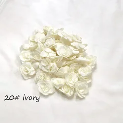 24 - Piece Chiffon Camellia Flower Set for DIY Crafts and Home Decor (20 ivory)