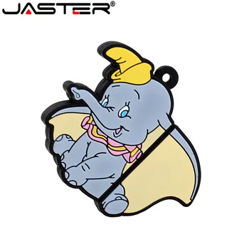 

JASTER Lovely mini Elephant USB Flash Drive cute animal pen drive cartoon pendrives U disk