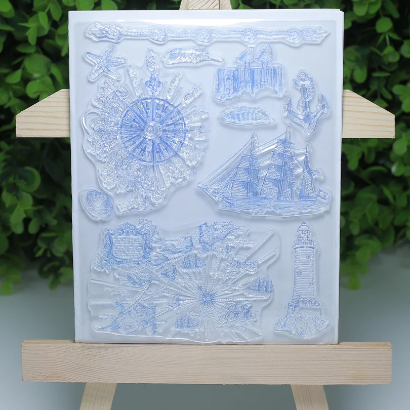 

Travel Sail Pirate Ship transparent clear stamps for Scrapbooking/Card Making/Stamp set stationery birthday Decoration Supply