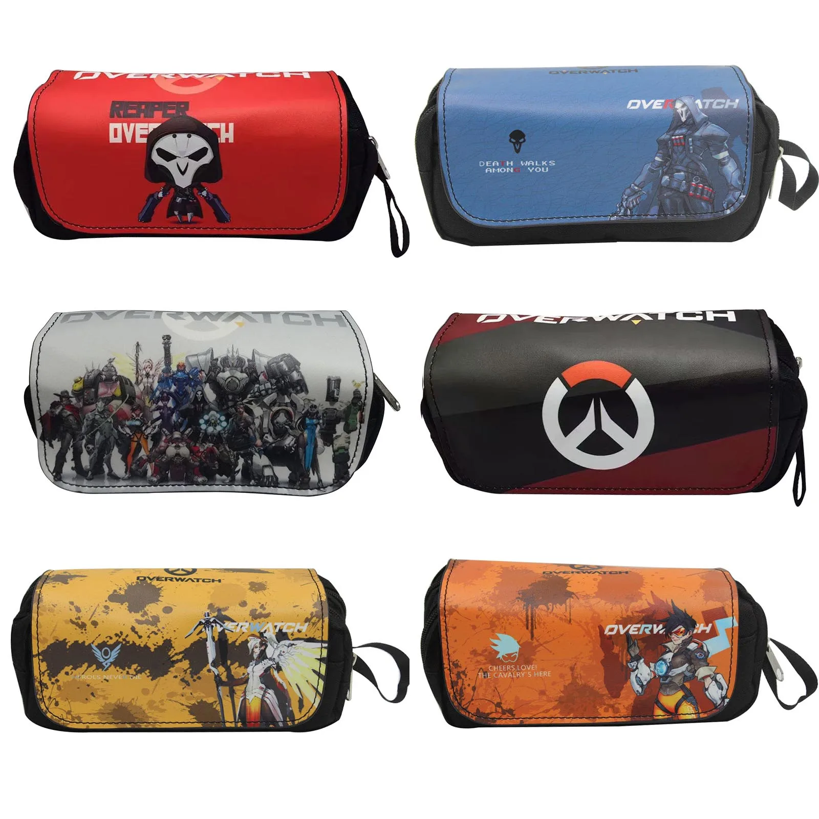Купить Горячая новинка 2019 Overwatch кошелек для студентов Канцтовары ручка карандаш сумки | Мужские кошельки (32821520977)