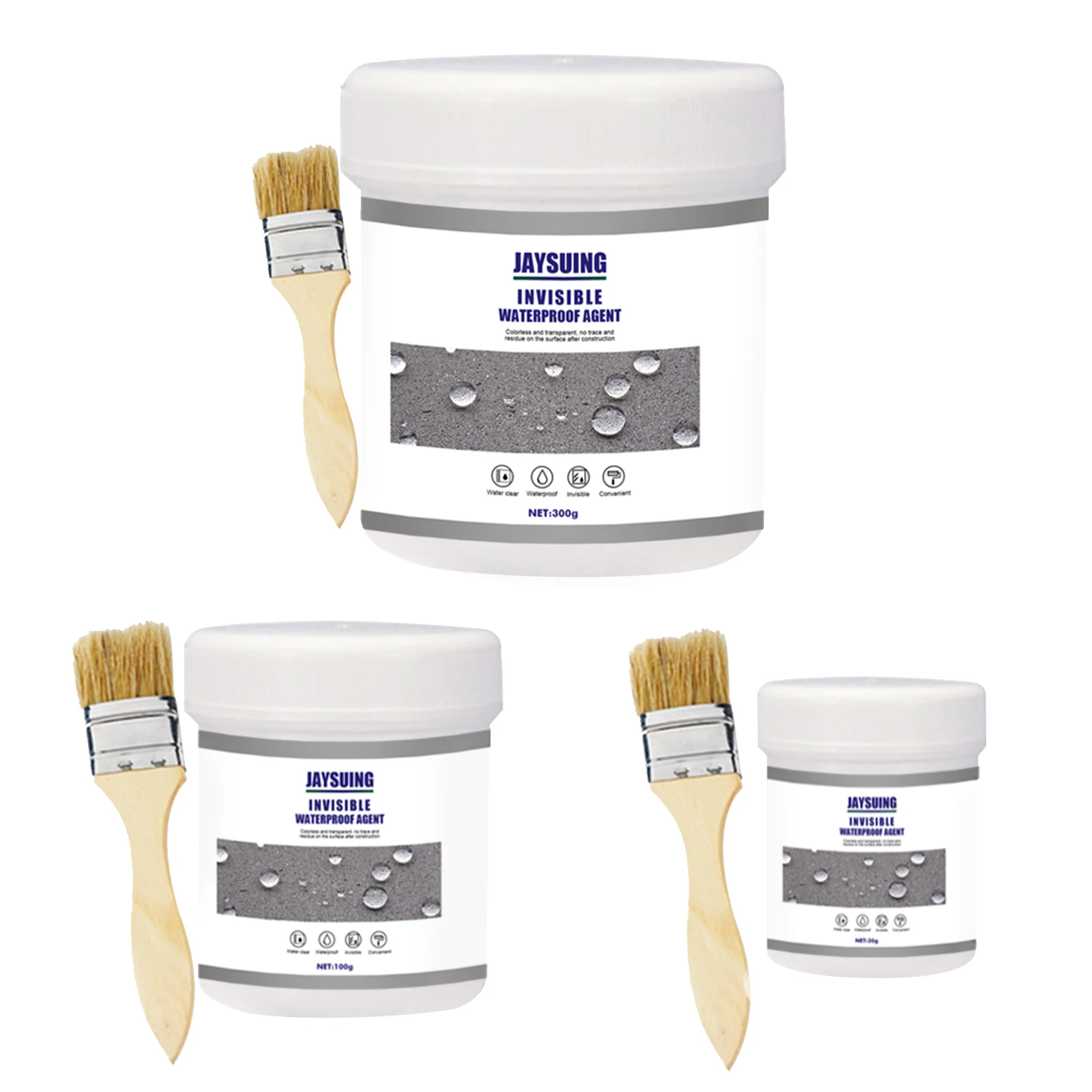 30/100/300g Waterproof Invisible Adhesive Agent Super Strong Bonding Glue Sealant Leak-proof Bathroom Repair | Обустройство дома
