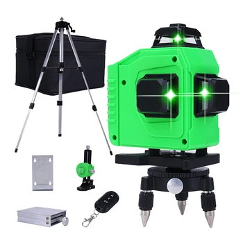 

12/16 Lines 360 Degrees Laser Levels Horizontal Vertical Laser Levels Cross Lines Powerful Green Laser Level Self-Leveling Tools