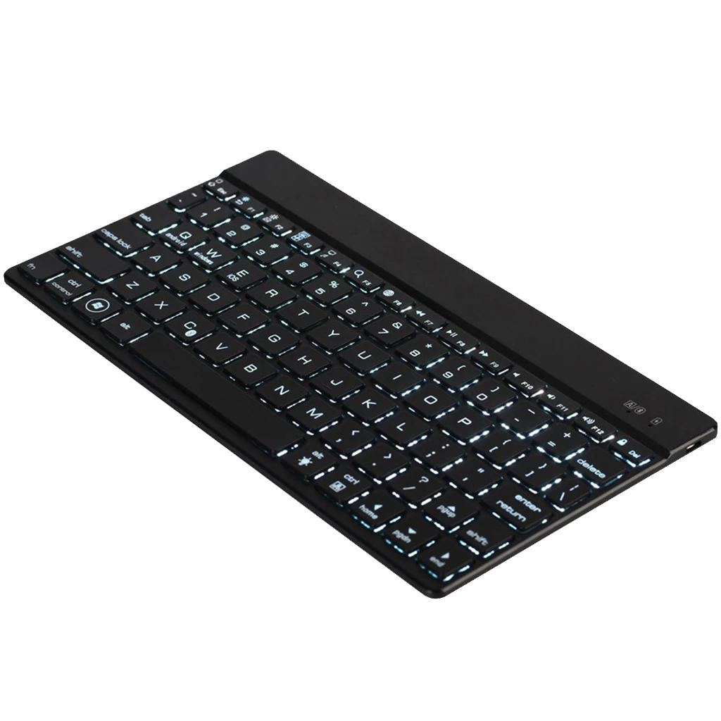 Black 237x129x6mm Алюминиевый беспроводной Bluetooth клавиатура чехол для планшетного компьютера ноутбука - Цвет: Black 237x129x6mm