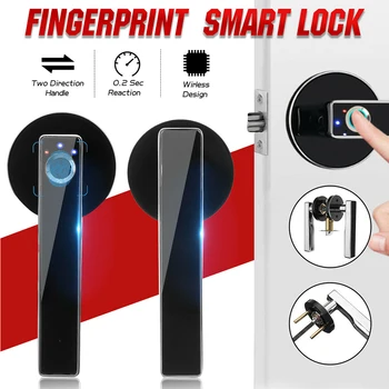 

Apartment Home Security Office Anti-Corrosion Anti-theft School Stainless Steel Door Lock Smart Fingerprint Electronic Biometric