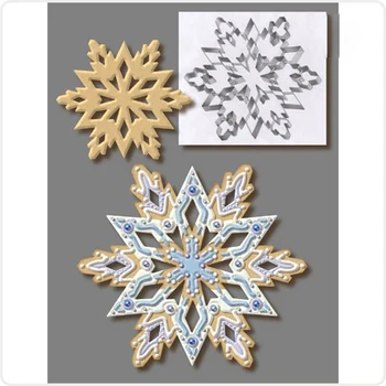 

Christmas Tree Snowflake Cookie Cutter Tools Stainless 3D Steel Gingerbread Shaped Biscuit Mold Kitchen Cake Tools