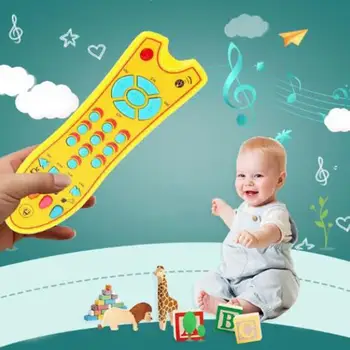 

Simulation Remote Control Baby Music Phone Stop Crying Electric Music Mobile Phone Kids Educational Toys for Children Gift