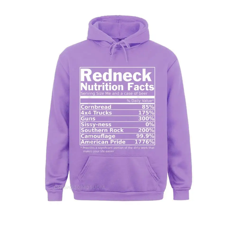 Redneck Nutrition Facts Funny T-Shirt__B14064 Custom Hoodies Long Sleeve for Men NEW YEAR DAY Sweatshirts Camisa Clothes Funky Redneck Nutrition Facts Funny T-Shirt__B14064purple