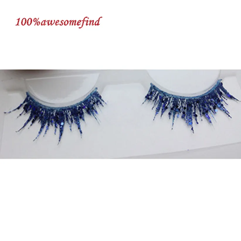 15colors 1pair Land of the Lustrous Cosplay Eyelash Houseki no Kuni Diamond Phosphophyllite Antarcticite Men Women Colorful Lash holidays costumes Cosplay Costumes