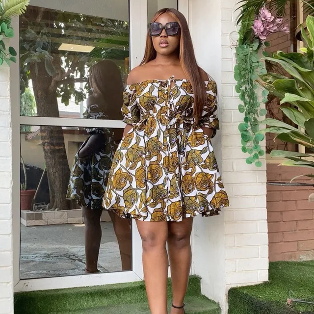 Obus Ankara Off-Shoulder Mini Gown - Image 4
