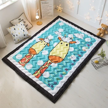 

145x195cm Thickened Cotton Children Play Mat Soft Comfortable Harmless Infant Crawling Mat Home Decor Carpet for Living Room