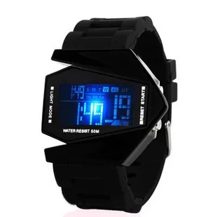 

Creative LED Colorful Night Light Multi-functional Airplane Fighter Plane Electronic Watch Yan liang yeon Dong Nationality Love