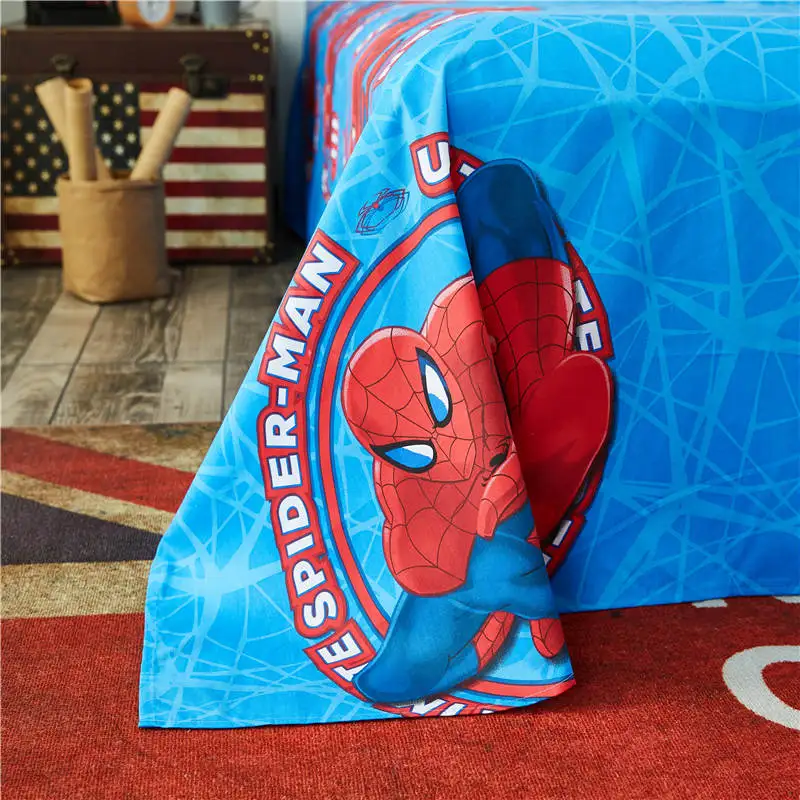 Disney Marvel Человек-паук 3D принт комплект постельного белья для взрослых пододеяльник наволочки постельное белье хлопок украшение для спальной комнаты мальчиков