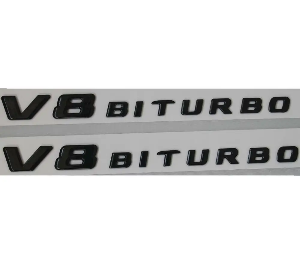 Блеск для губ и черными буквенными принтами V8 BITURBO значки-эмблемы Mercedes 2017-2019 |