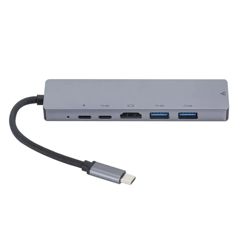 Портативная док-станция Type-C для ноутбука HDMI RJ45 6 в 1 MacBook USB3.1 поддержка Nintendo самая