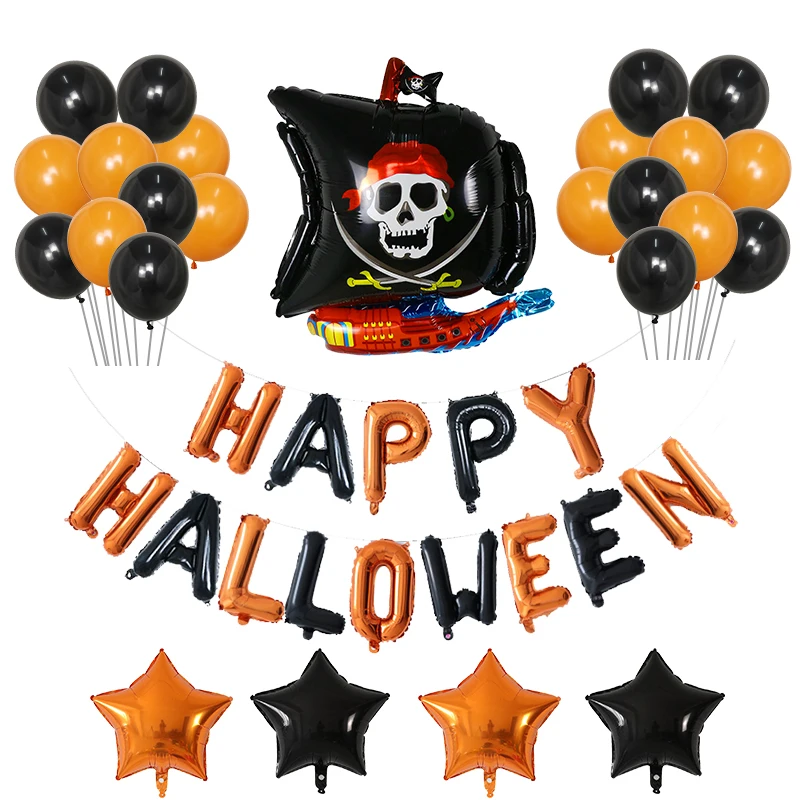 1 комплект, Хэллоуин, тыква, гелиевая фольга, воздушные шары, счастливый Хэллоуин, тема, декоративные шары для вечеринки, летучая мышь