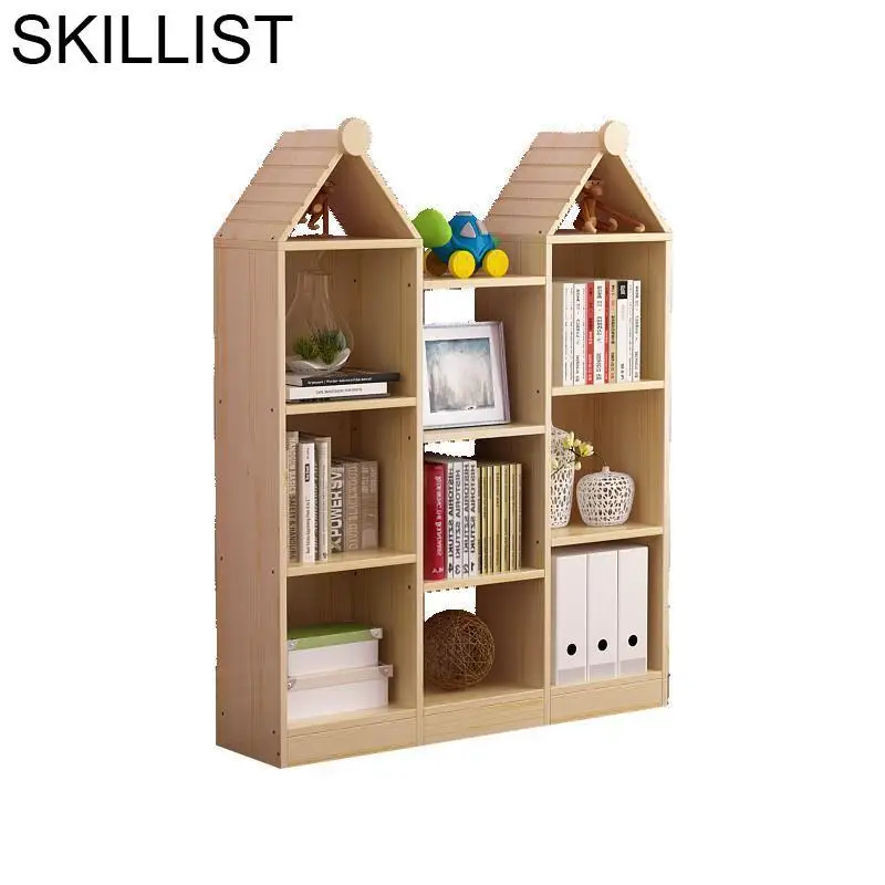 cheap Madera De Maison Home Meuble Industrial Mueble Dekorasyon Shabby Chic wooden Decoration Retro Furniture Bookcase Book Case Rack
