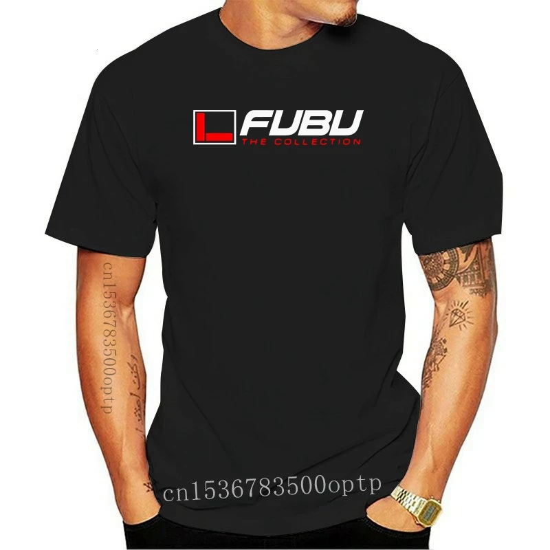 Новые повседневные футболки с принтом логотипа Fubu мужские Модные хлопковые топы