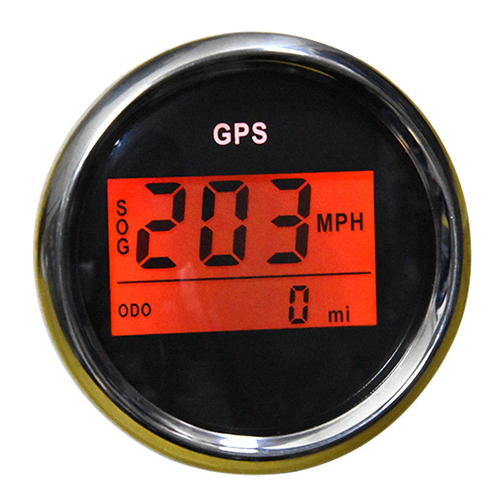 52 мм 2 дюймовый Цифровой Автомобильный спидометр GPS одометр ЖК дисплей миль в час