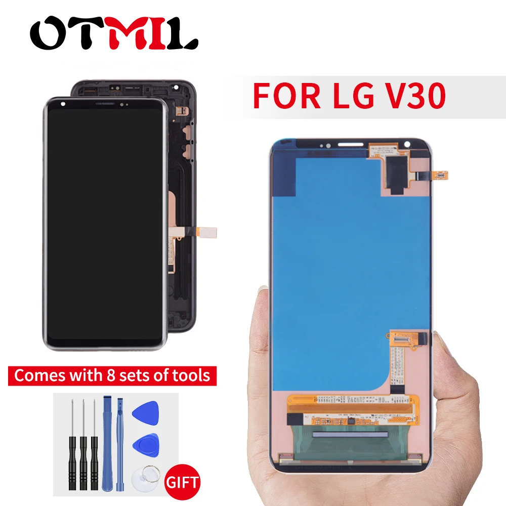 

6.0" Otmil AMOLED For LG V30 LCD Display Touch Screen with Frame Digitizer Assembly For LG V30 Display H930 VS996 H933 LS998U @