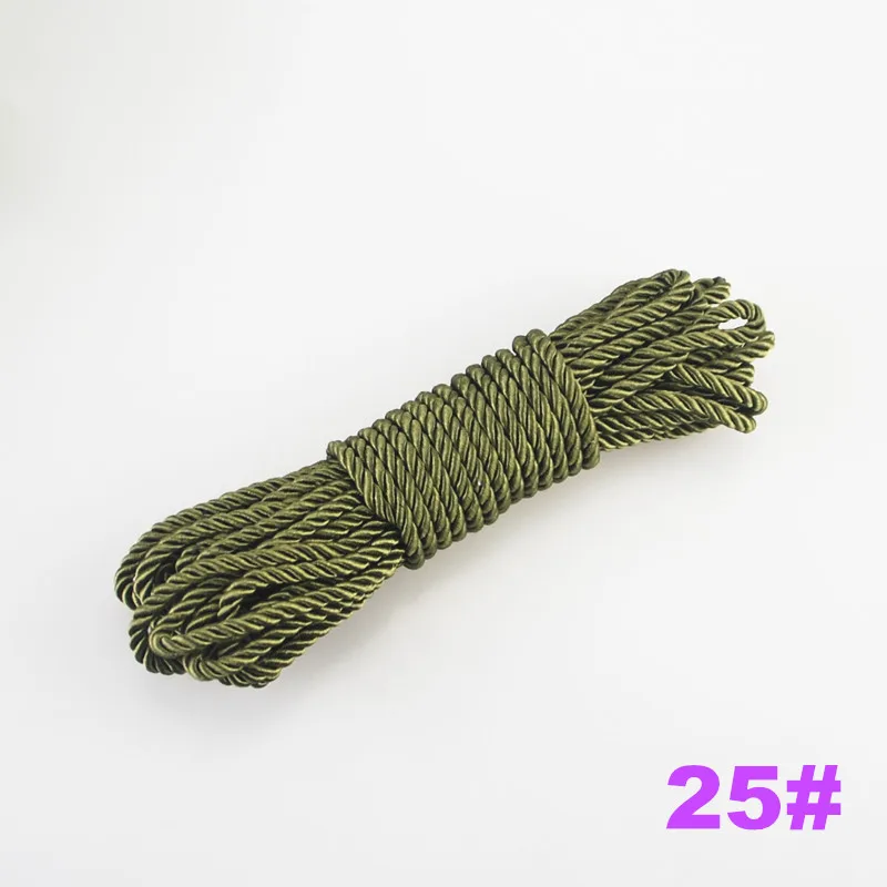 Fasmiley DIY Cord Jewelry findings 5 мм плетеная веревка мульти сплошной Цвет витая нить DIY аксессуары строка поставляет 10 м DS220