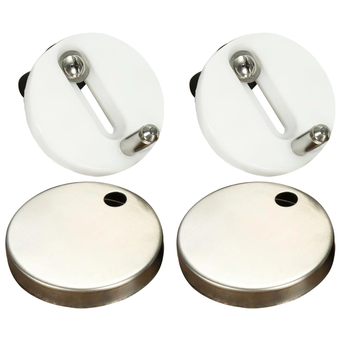 

Hot New 2pcs New Sets Toilet Seat Screws Top Fix Hinge Pack Repair Tool Replacement