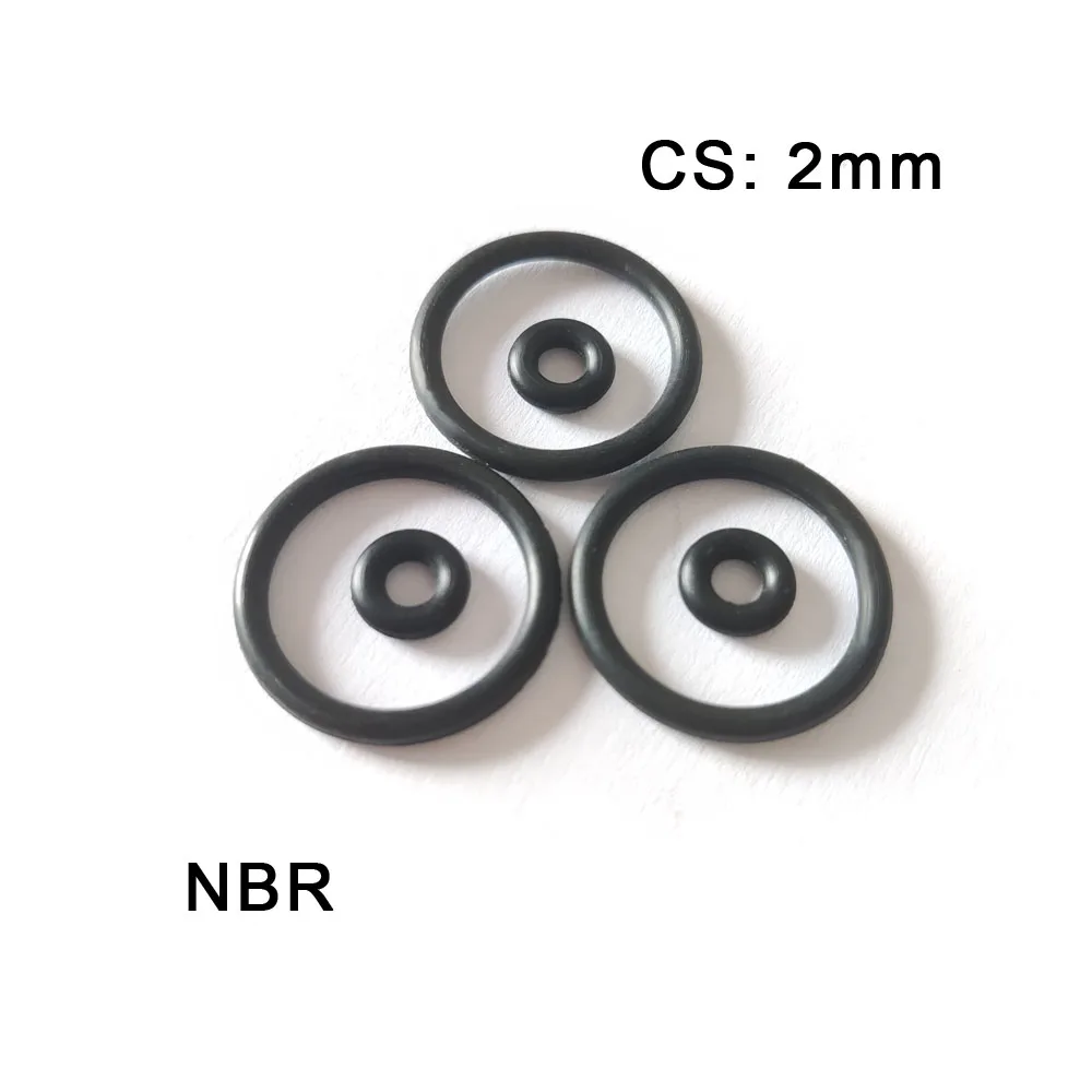 Thickness CS 2mm NBR O-Ring Rubber Seal Gasket Outer Diameter OD 5mm~170mm Nitrile Butadiene Rubber Washer rubber o rings