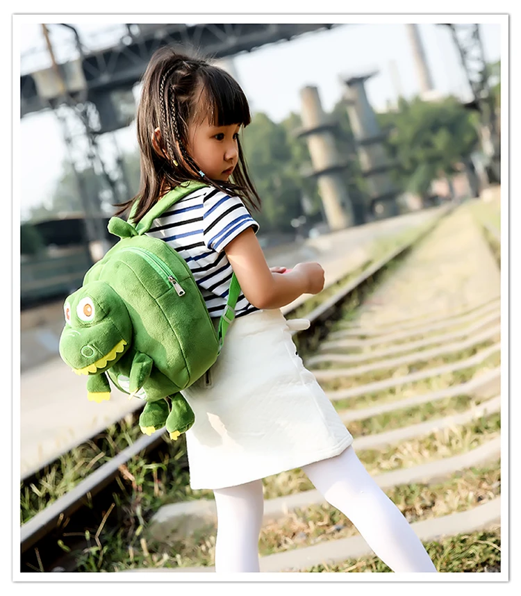 Soft Dinosaur Plush Backpack for Children Backpack Kids Small Bag Girl Cute Animal Prints Travel Bags Toys Gifts Plush Schoolbag