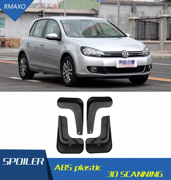 Брызговики для Volkswagen Golf 6 MK 2009-2012 брызговики передние с цветным и задним
