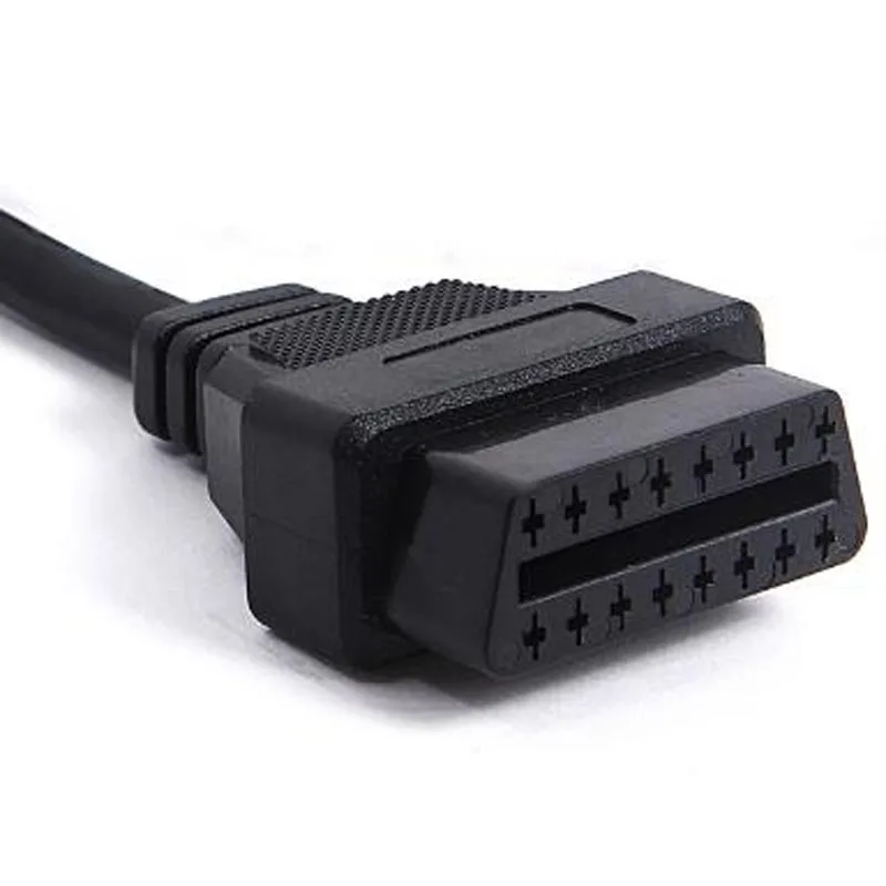 Супер Мини ELM327 OBD OBDII OBD2 16Pin соединительный кабель 16 Pin удлинитель штекер-женский автомобильный диагностический y-удлинитель адаптер Локоть
