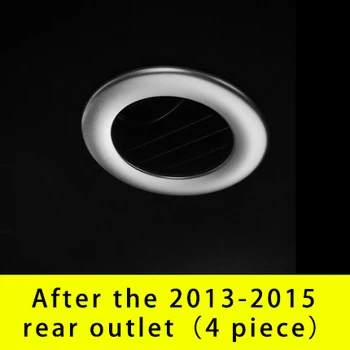 

For Ford Explorer 2013-2015 rear air outlet frame chrome 4pcs
