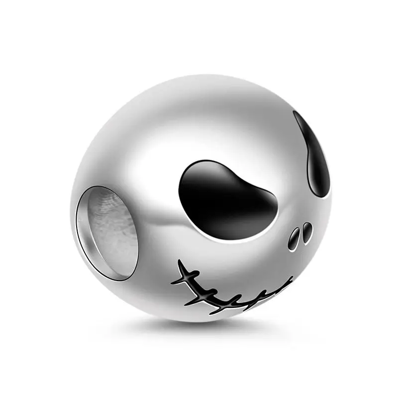 Starland "Jack Skull" 925 Sterling Silver Beads Charms for Halloween fit bracelet necklace Original Jewelry